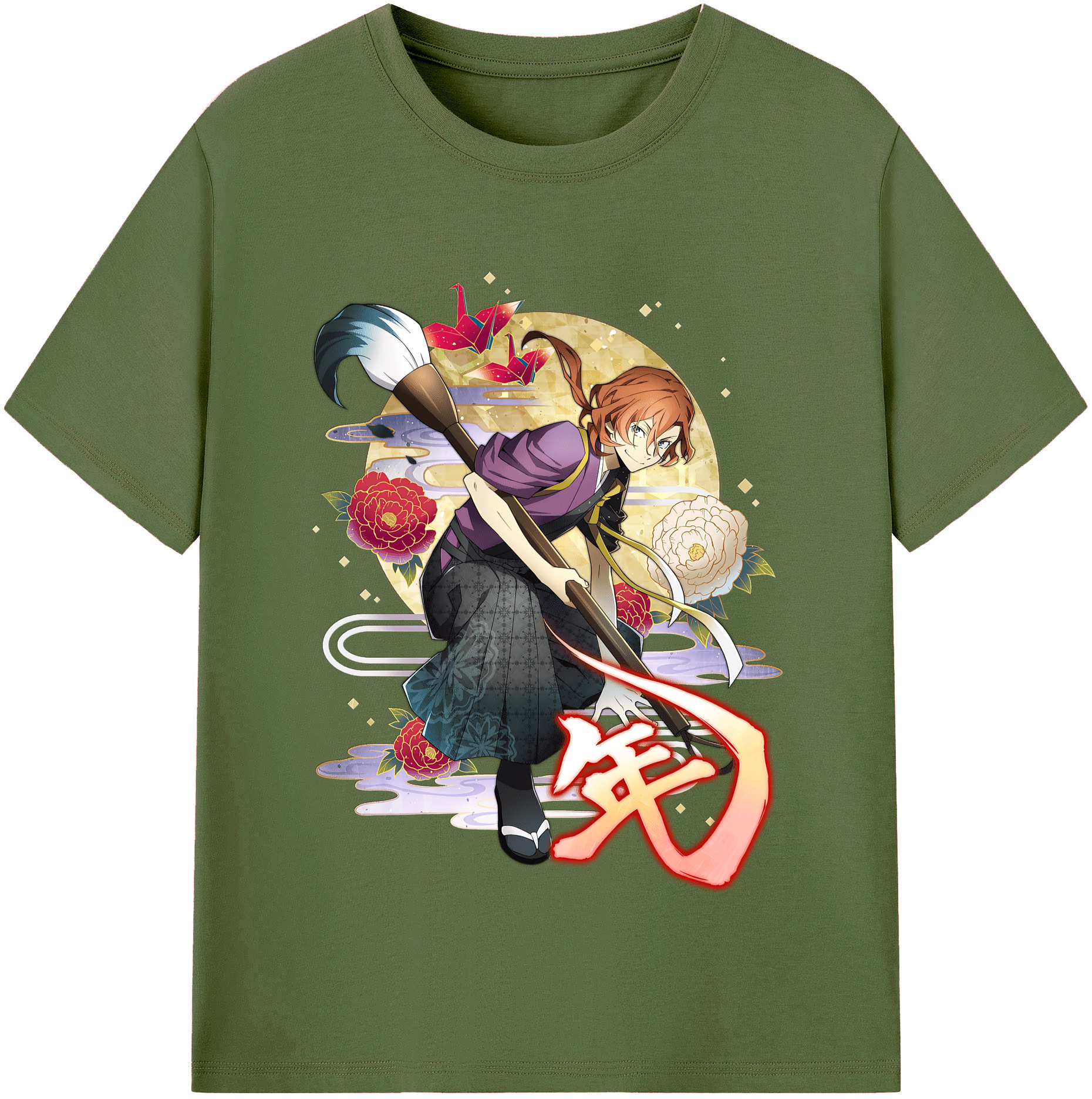 （画像用） 文豪ストレイドッグス Bungo Stray Dogs 綿100％半袖Tシャツ（フロントプリント）